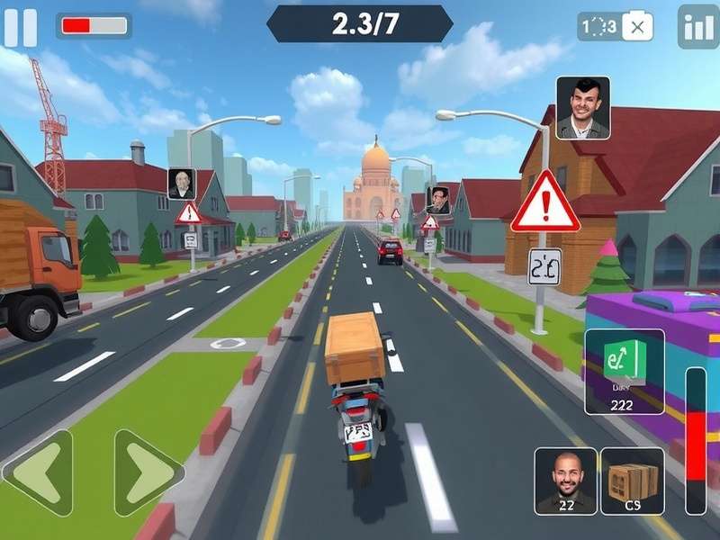 India Cargo Chase Runner strategy guide showing optimal route in Delhi map